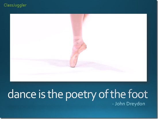 dance-poetry of foot