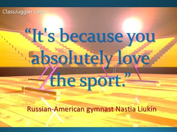 because you love the sport