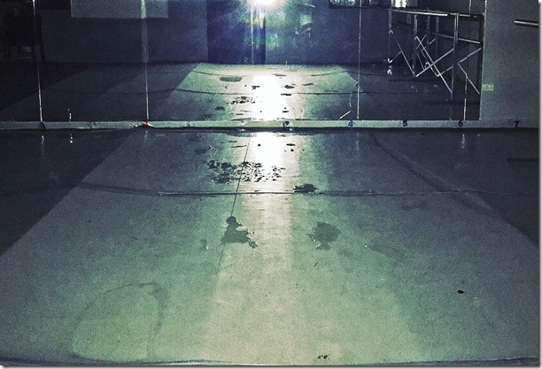 Floor panel damage 1